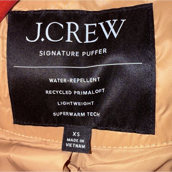 J.Crew Womens Villa Puffer Coat W/ Primaloft In Sand Castle Size XS BV700 - Picture 10 of 13